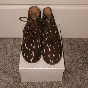 Brown & Cream booties